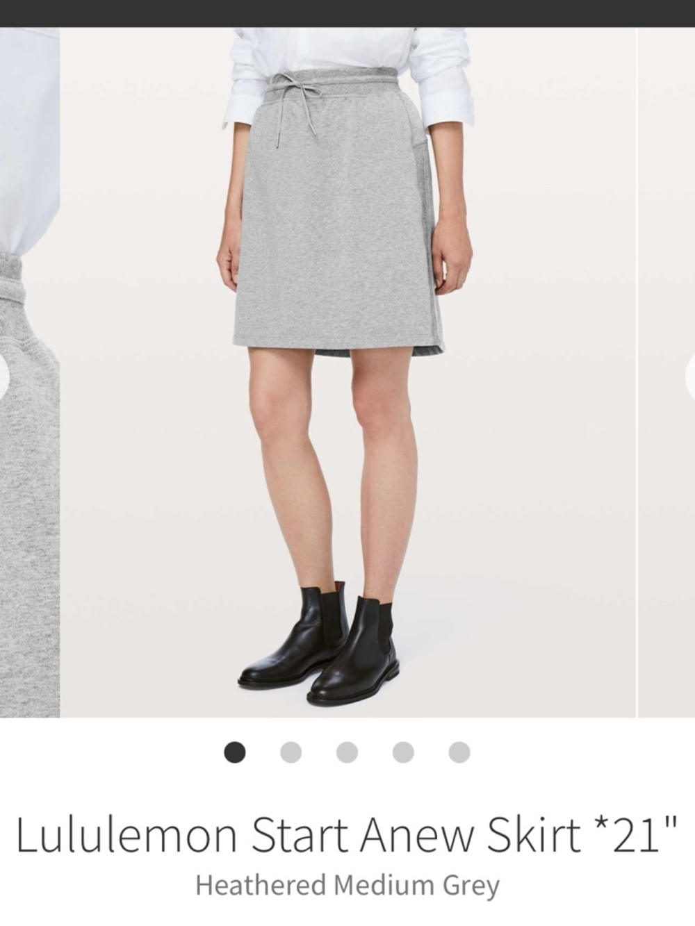 Lululemon Start Anew Skirt 21” – Heathered Grey – Size 6 - Picture 12 of 12